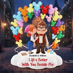 Life Is Better With You Beside Me Acrylic Light Box - Personalized Gifts For Couples 05todt291125-Homacus