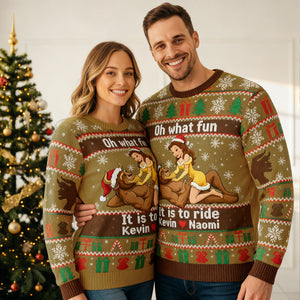Funny Couple Christmas Ugly Sweater - Personalized Gifts For Couple 01KIDT270925-Homacus