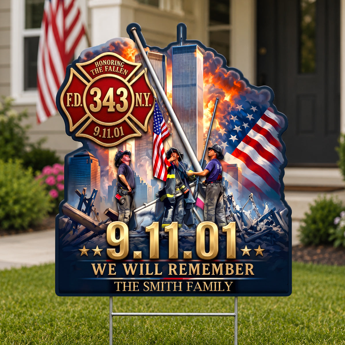 A Pray For Fallen Firefighters Yard Sign - Personalized Gifts For Memorial 03hudh050826-Homacus
