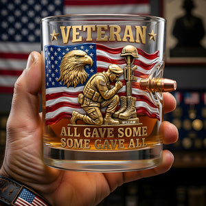 Honor Veteran Bullet Glass - Personalized Gifts For Veterans 01tydt180626