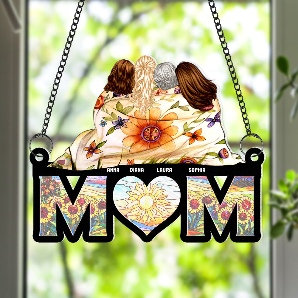 Personalized Gifts For Mom Window Hanging Suncatcher Ornament Mom And Daughters 04HUQN260225HH-Homacus