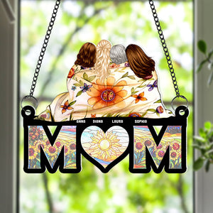 Personalized Gifts For Mom Window Hanging Suncatcher Ornament Mom And Daughters 04HUQN260225HH-Homacus