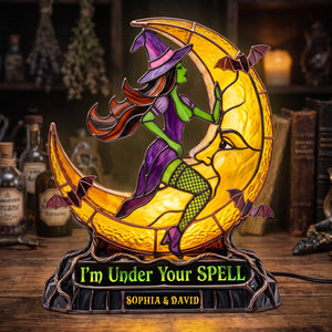 Naughty Witch Couple Acrylic Light Box - Personalized Gift For Couples 01hutn010826-Homacus