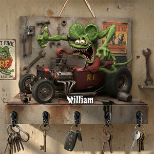 Hot Rod Acrylic Key Hanger - Personalized Gifts For Hot Rod Lovers 05kimg200126-Homacus