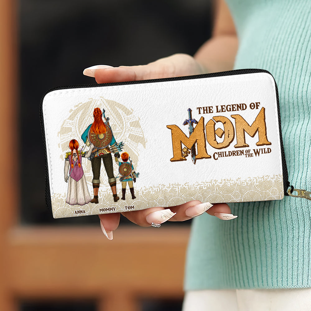 Personalized Gifts For Mom Twill Faux Leather Wallet The Legend Of Mom 03HUDT280325HG-Homacus