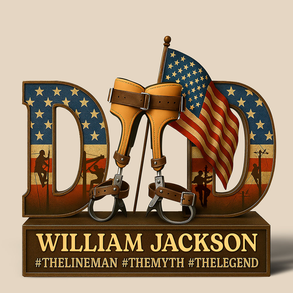 Hero Lineman Dad Acrylic Plaque - Personalized Gifts For Dad 03qhqn090525-Homacus