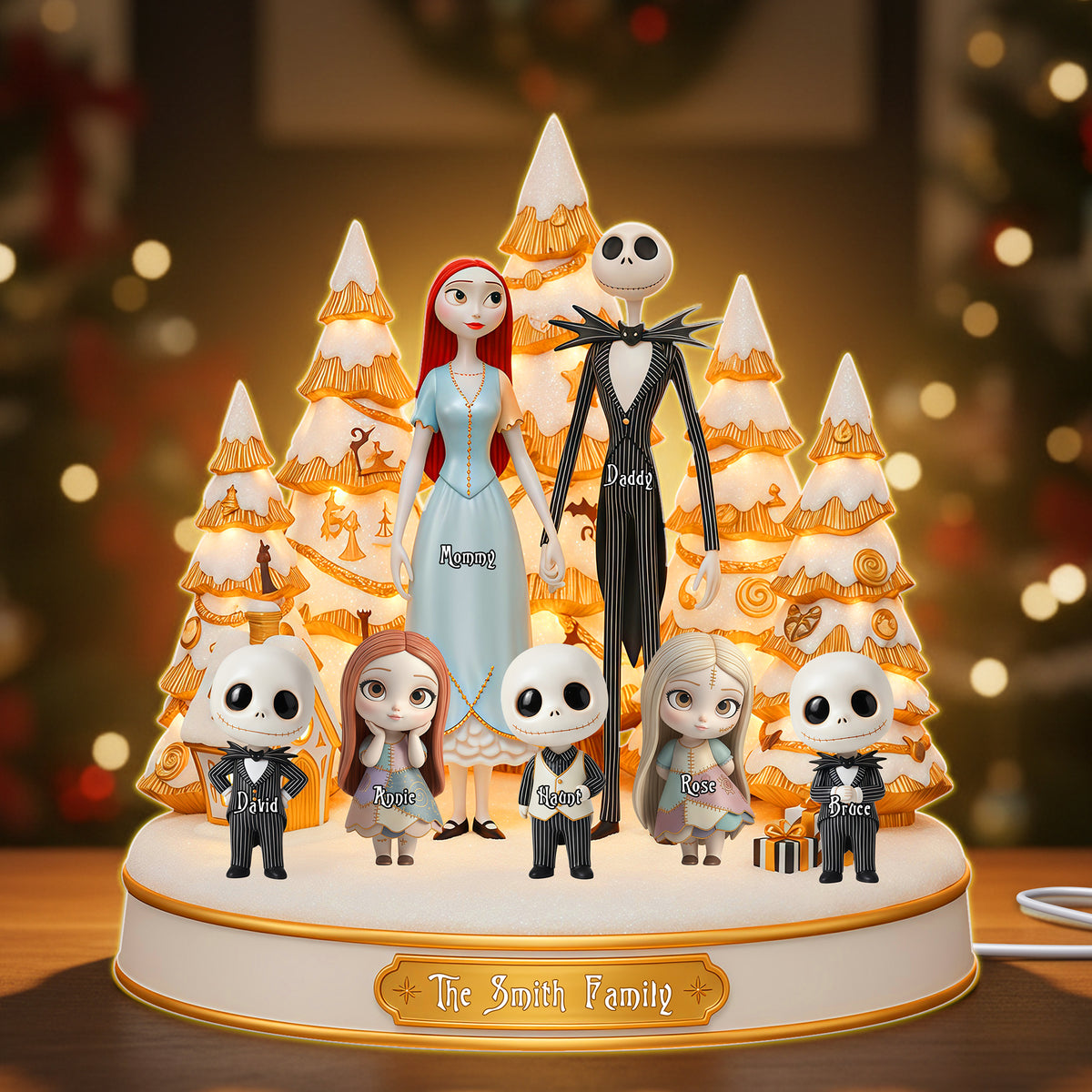 Family Light Box - Personalized Gifts For Family Custom Shape Acrylic Light Box 04OHLU301025-Homacus