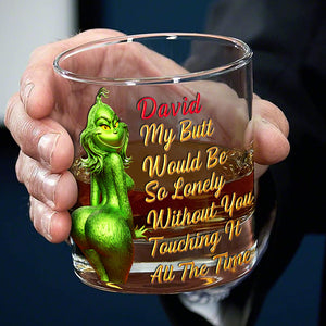 Green Monster Personalized 11oz Round Glass - Personalized Gifts For Drinking Lovers 03nalu181025-Homacus