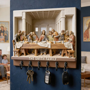 The Last Supper Acrylic Key Hanger - Personalized Gifts For Christians 04HYQN060126-Homacus