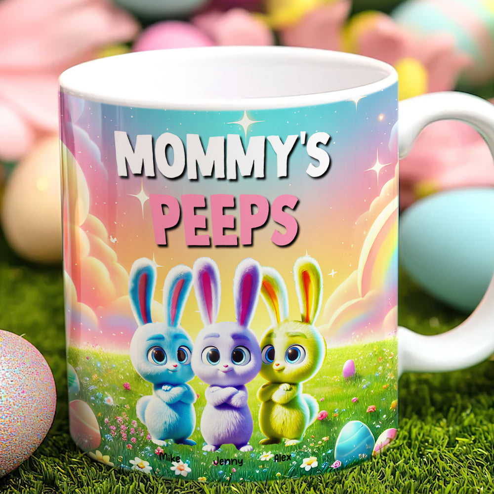 Personalized Gifts For Mom Easter Day Coffee Mug Bunny Peeps 021TGMH070325-Homacus