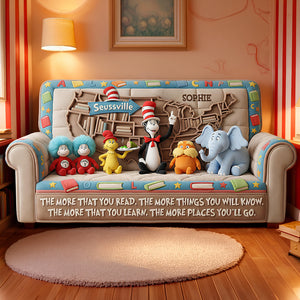 Reading Quilted Sofa Cover - Personalized Gifts For Book Lovers 03padt100226-Homacus