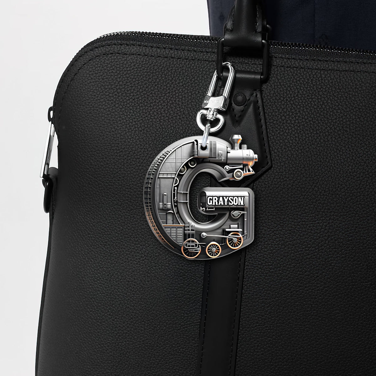 Custom Alphabet Letter Gifts For Train Lovers Keychain 04xqtn060225-Homacus