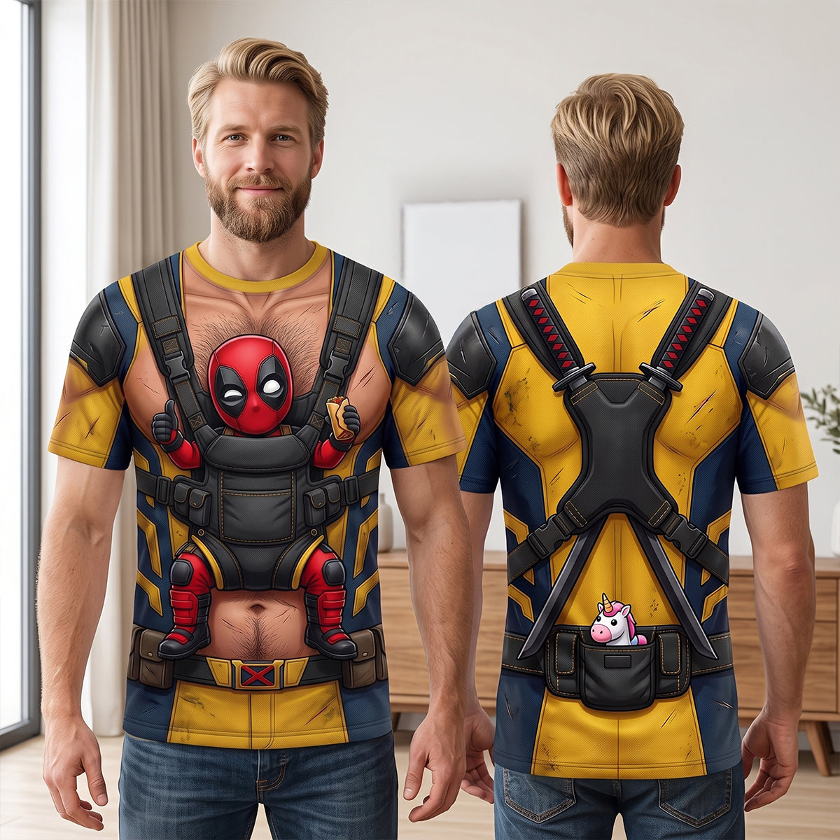 Red & Yellow Chaos Shirt - Personalized Gifts 04TYTN170726-Homacus