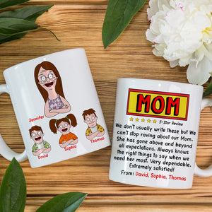 Personalized Gifts For Mom Coffee Mug Mom And Kids 01TOQN240325HG-Homacus