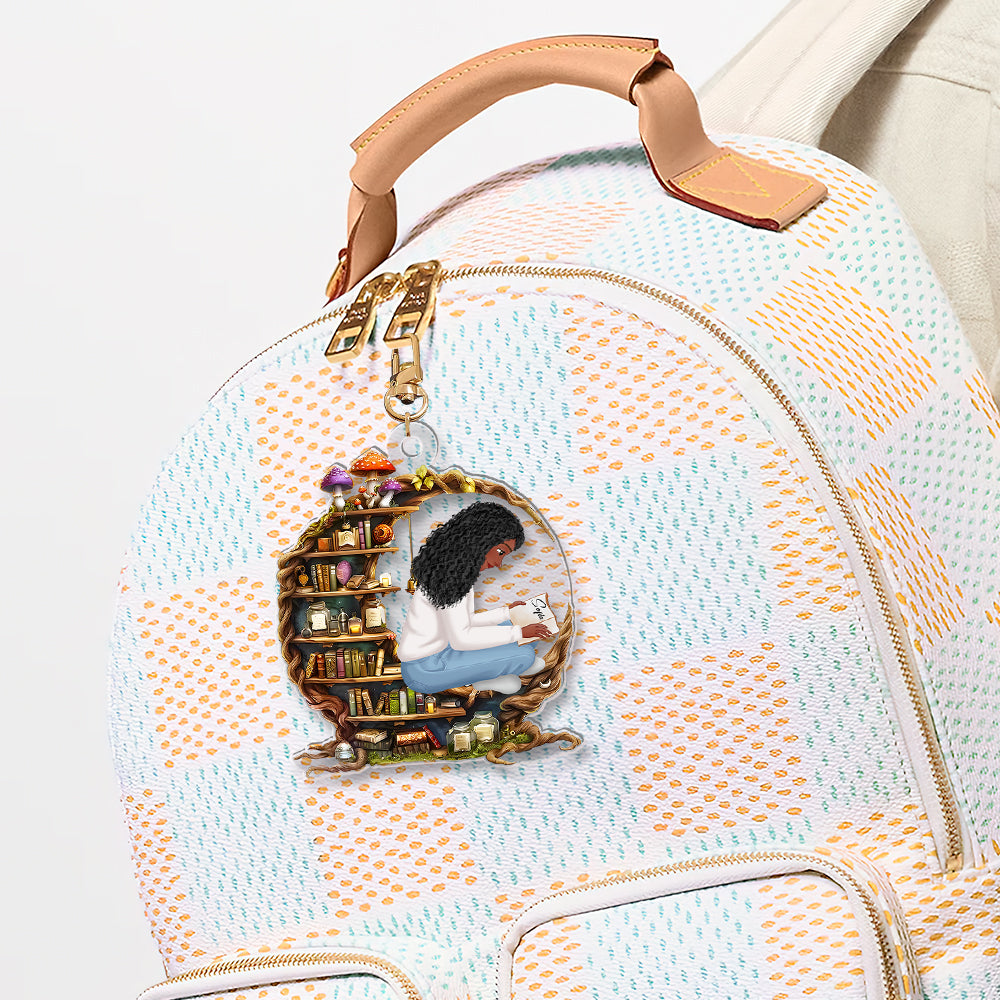 Personalized Gifts For Girl Book Lovers Keychain 02NAMH280225HG-Homacus