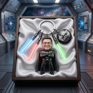 Custom Photo Acrylic Tag Keychain - Personalized Gifts For Cosmic Father's Day 01natn300326-Homacus