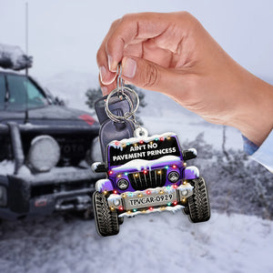 Ain't No Pavement Princess Personalized Keychain-Homacus