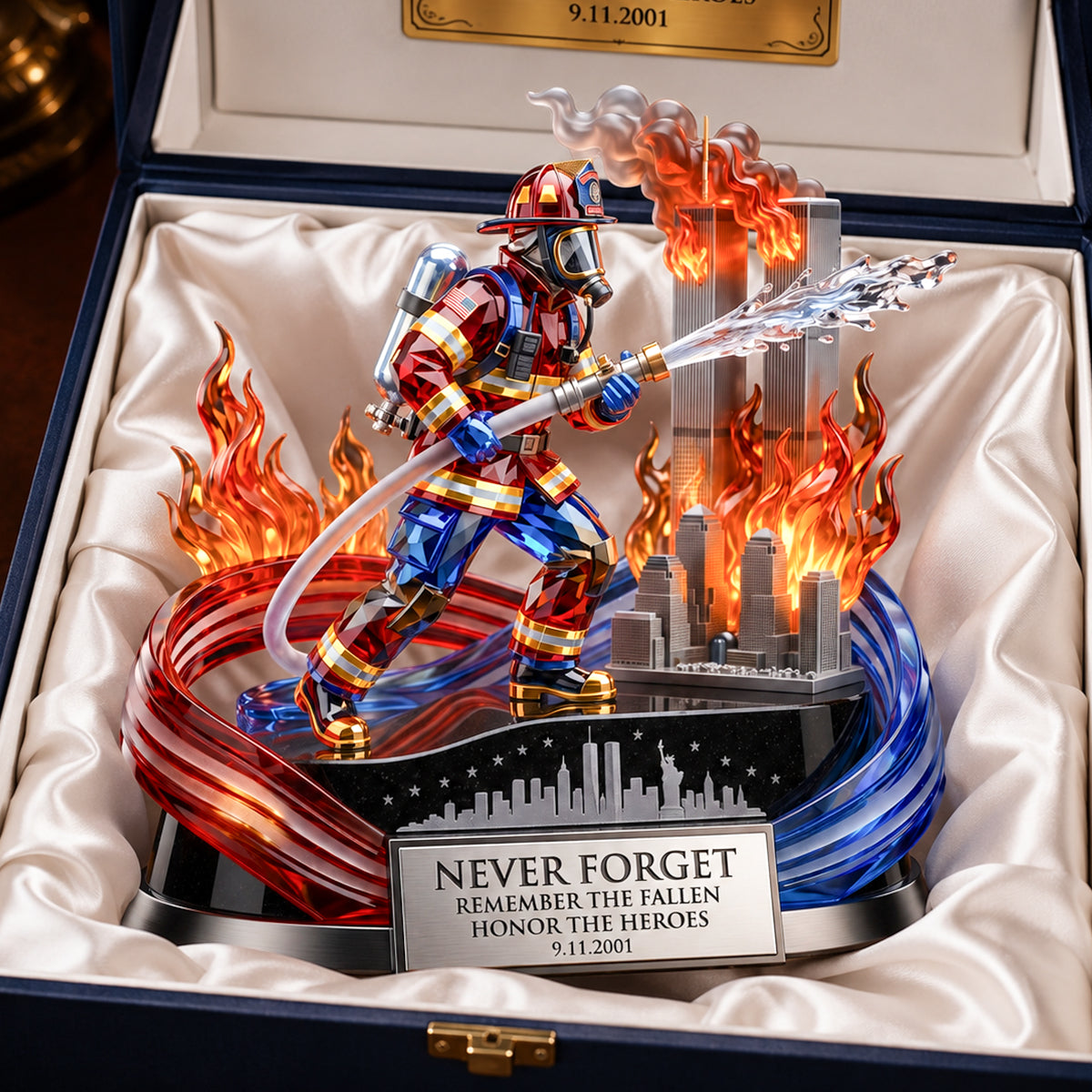 25 Years Rememberance Firefighter Plaque 05QHDH240726-Homacus