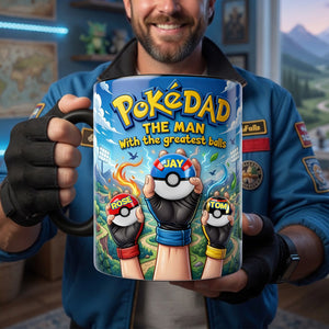 Dad And Little Champions Magic Mug - Personalized Gifts For Dad 05NALU070526-Homacus