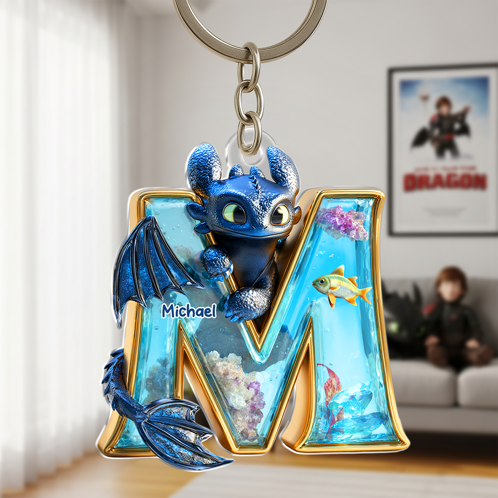 Magical Christmas Keychain – Custom Alphabet Gift For Cartoon Lovers 04tgpu100625-Homacus