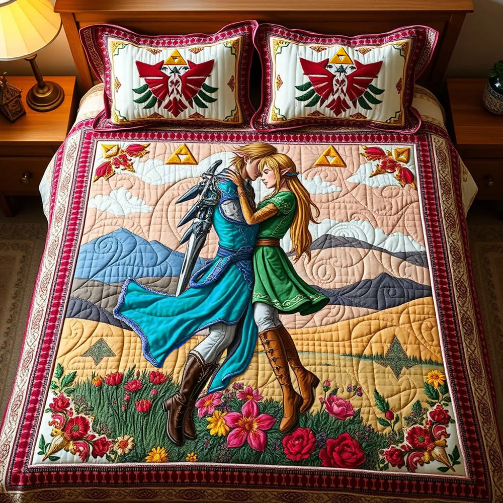 Personalized Gifts For Adventure Game Loving Couple Quilt Bed Set 01qhdt220125-Homacus