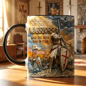 Triumphant Templar Knight In Battle Accent Mug - Personalized Gifts For Christians 01qhmg210126-Homacus