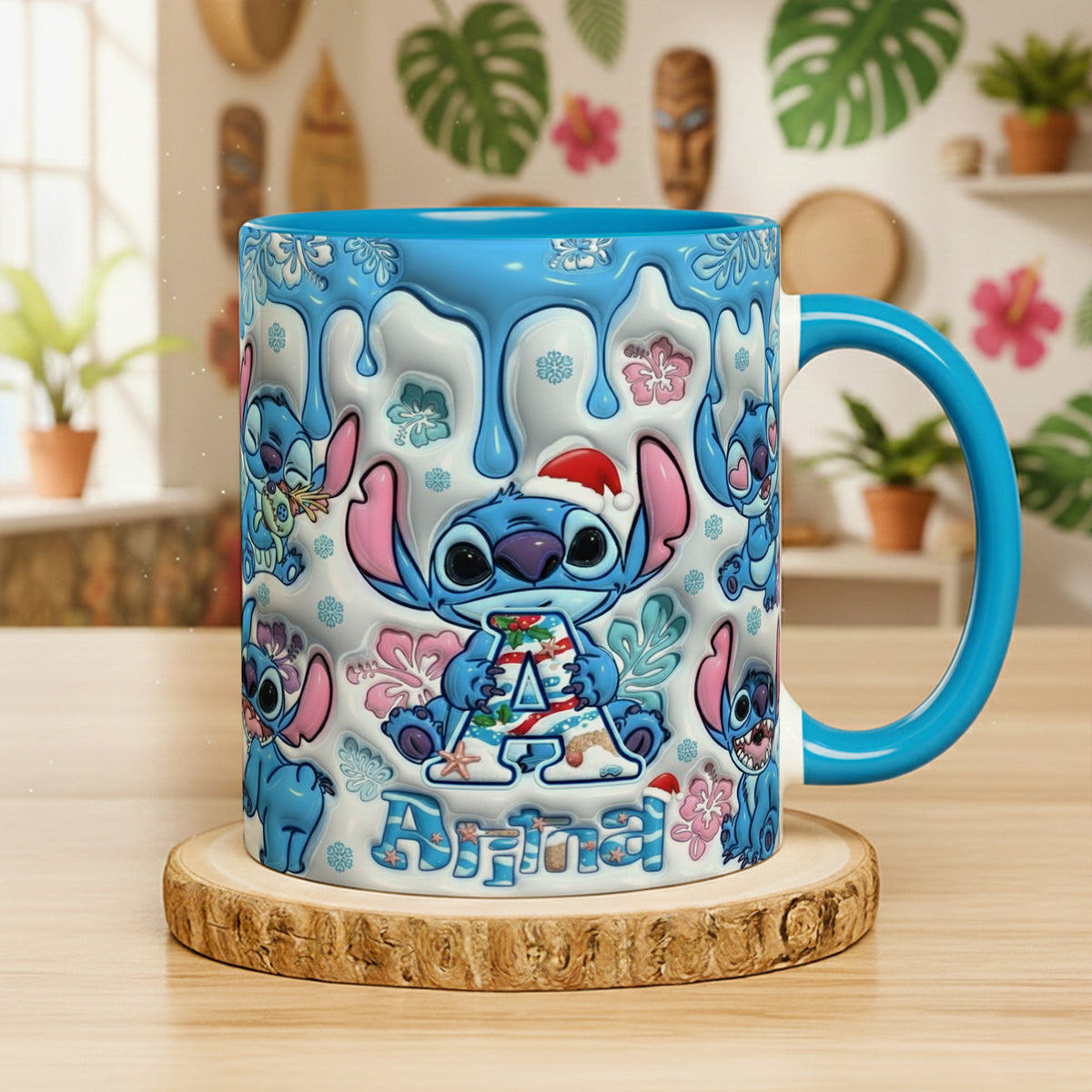 Tropical Christmas Coffee Mug Personalized Gifts 08TGLU241125-Homacus