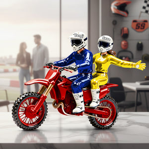 Motocross Couple Acrylic Plaque - Personalized Gifts For Couple 03ohta070126-Homacus