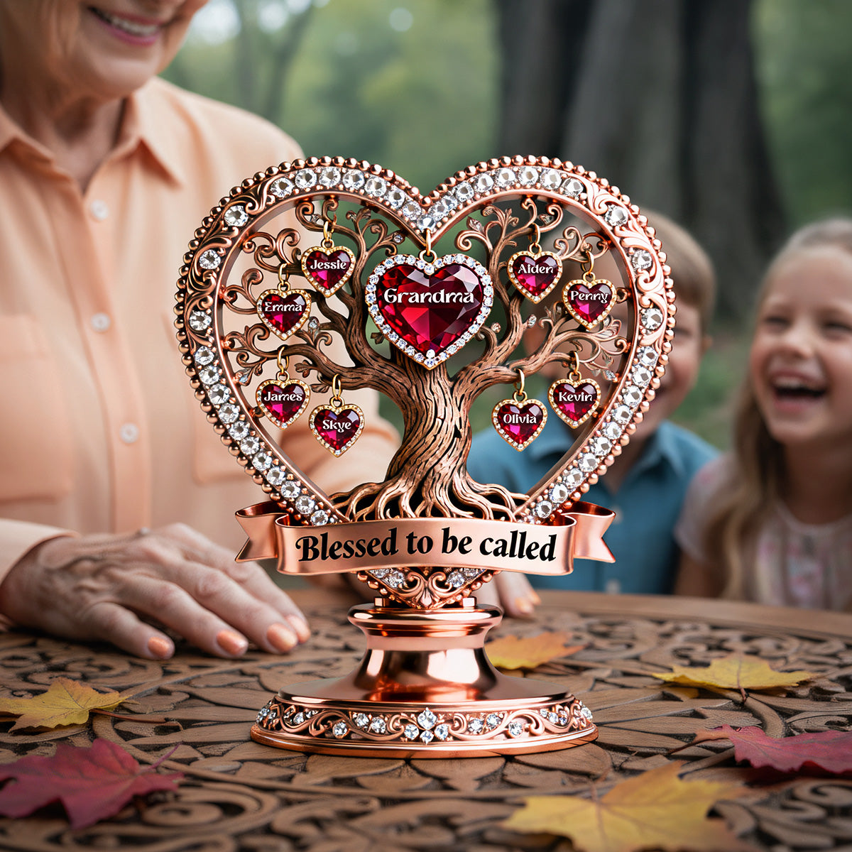 Grandma's Tree Acrylic Plaque - Personalized Gifts For Grandma 02kita26026-Homacus