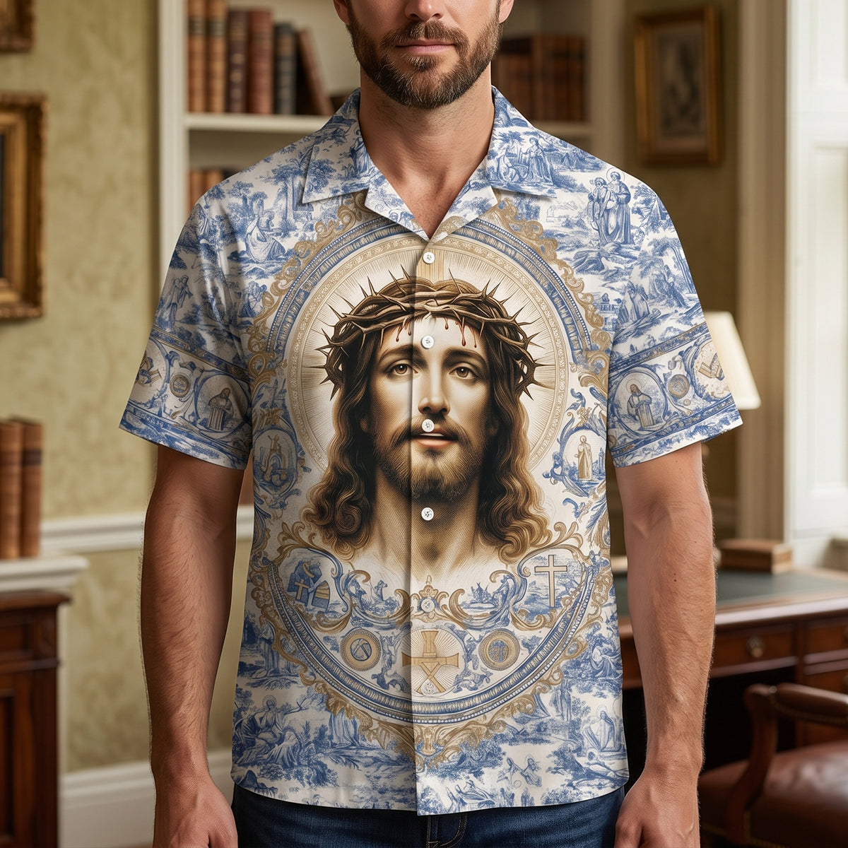 Jesus Christ Hawaiian Shirt - Personalized Gifts For Christians 01hutn180626-Homacus