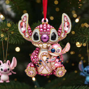 Breast Cancer Mom Ornament - Personalized Gifts For Mom 05nata060925-Homacus