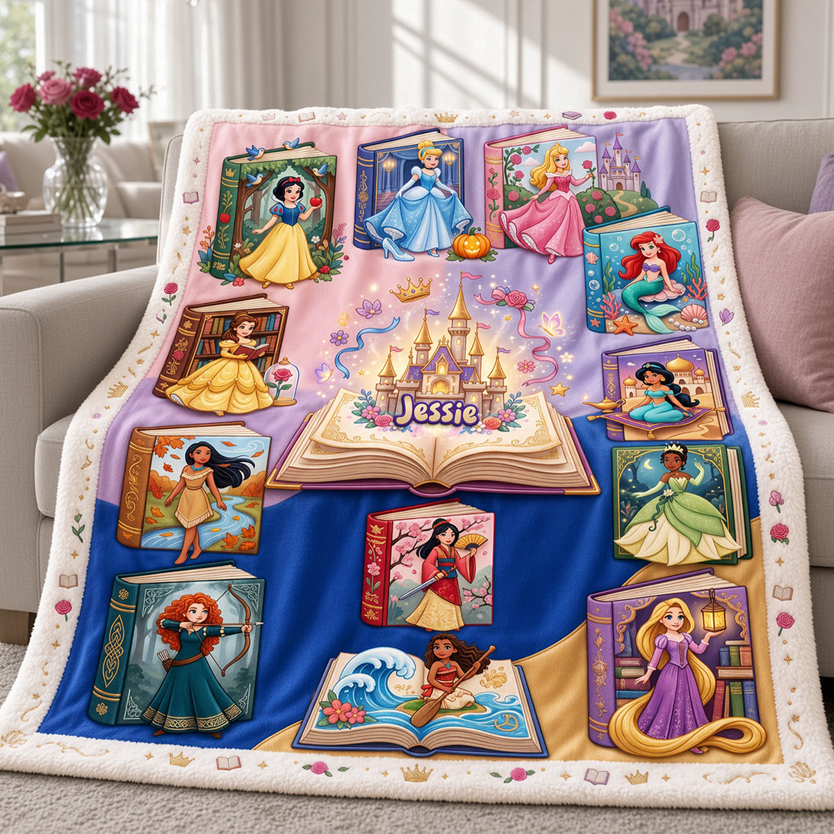 Fairytale Princess Dream Blanket - Personalized Gift For Fantasy Lovers 02NATA061026-Homacus