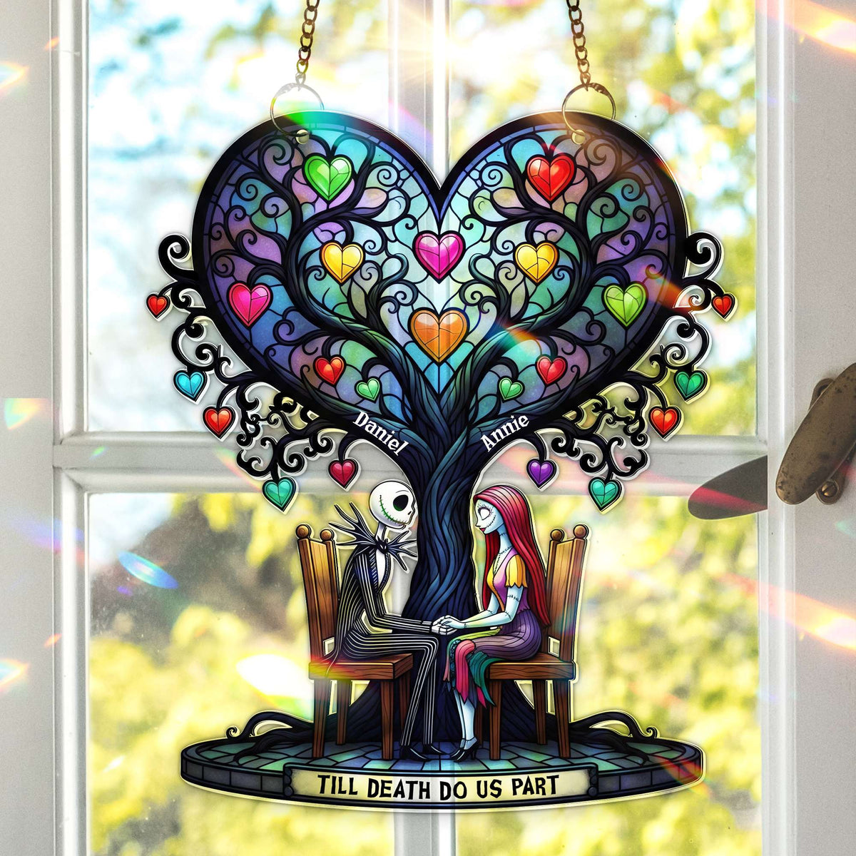 Eternal Love Tree Suncatcher - Personalized Gifts For Couple 05PGLU160725-Homacus