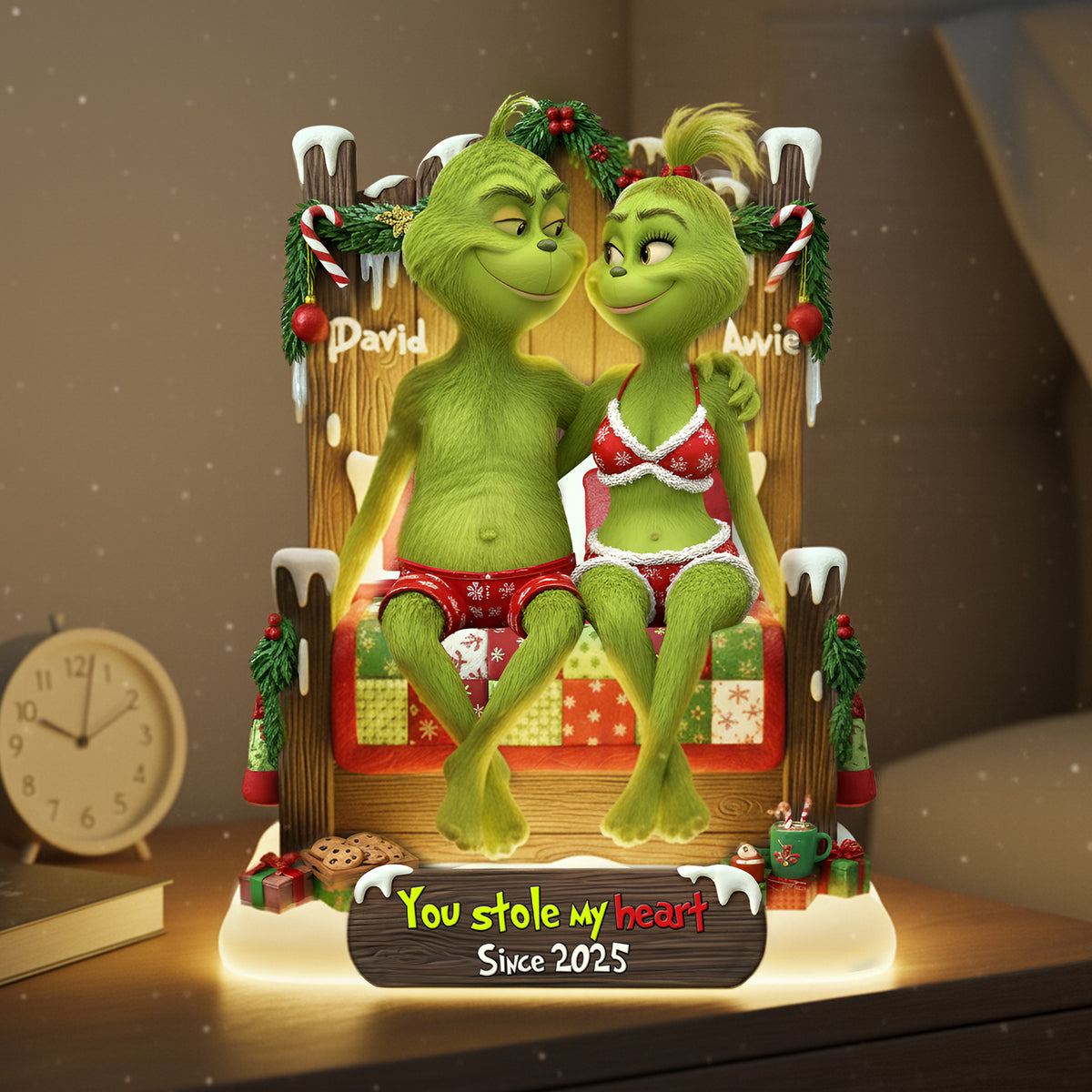 Stole My Heart Acrylic Light Box - Personalized Gifts For Couple 04tolu011125-Homacus