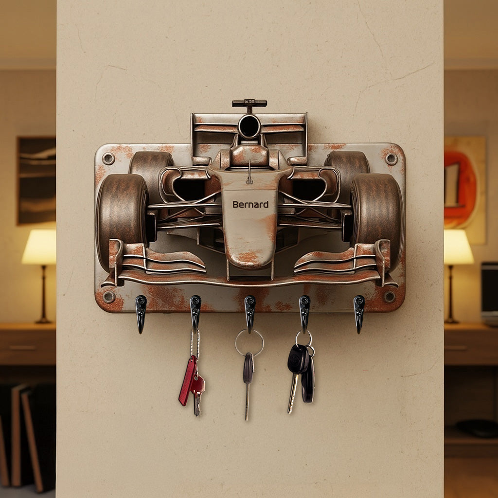 Racing Car Key Hanger - Personalized Gifts For Racing Fans 03tgmg070725-Homacus