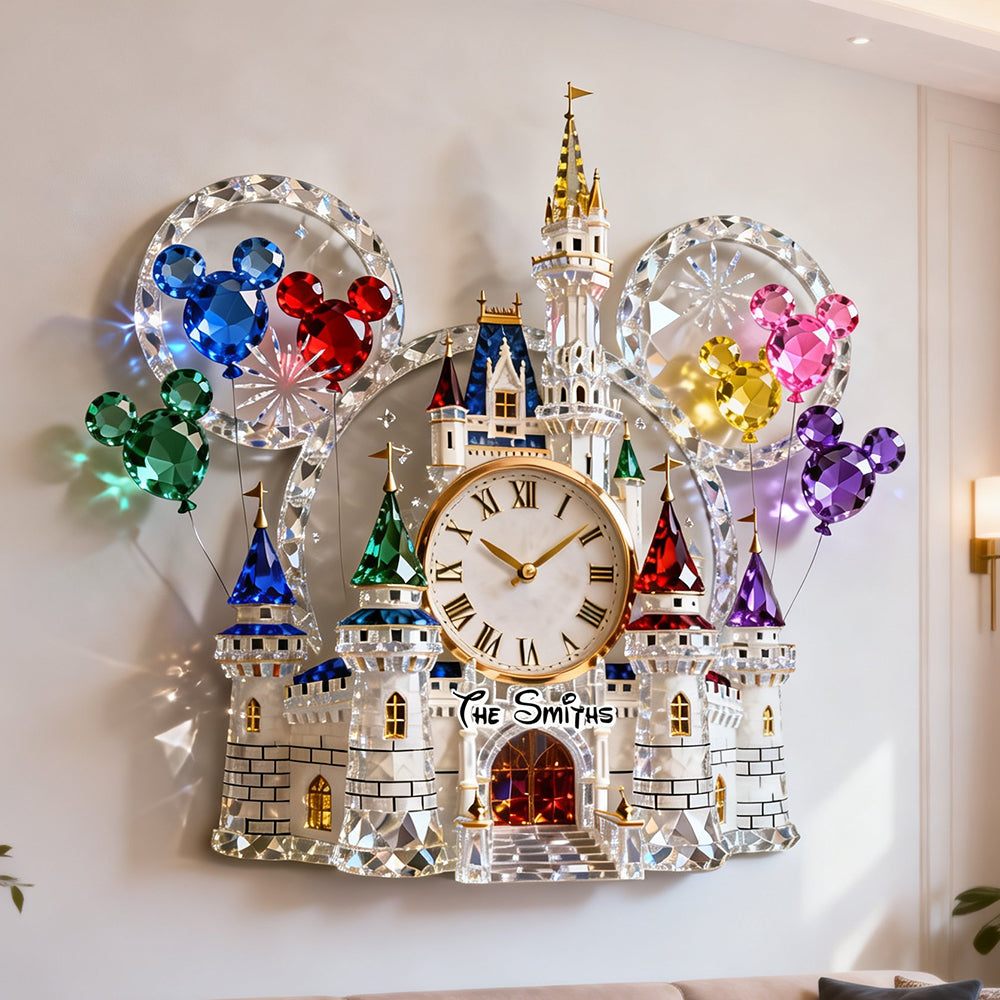 Lovely Hanging Wall Clock - Personalized Gifts For Family 03natn271225-Homacus