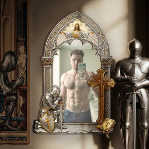 Armor & Prayer Wall Hanging Mirror Personalized Gifts For Christian 03HUDT260725-Homacus