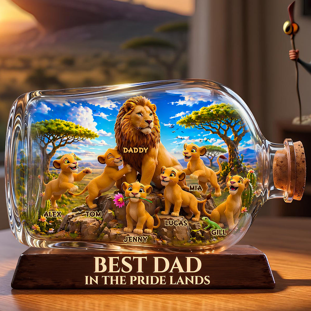 Best Dad In Pride Land Acrylic Plaque - Personalized Gifts For Dads 04TODT280426-Homacus