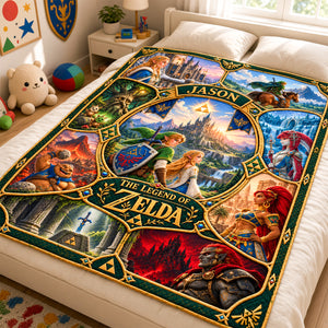 Epic Fantasy Adventure Blanket - Personalized Gifts 03ttdh061026-Homacus