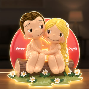 Naughty Couple Acrylic Light Box Personalized Gifts For Couple 06NALU031225-Homacus