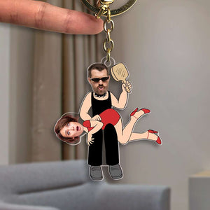 Custom Photo Gifts For Funny Couple Keychain 01OHMH141224-Homacus