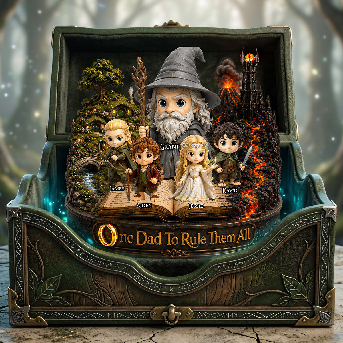 Dad's Legendary Quest Plaque - Personalized Gifts For Dads 03NATA210526-Homacus