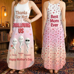 Best Mom Ever Suspender Maxi Dress - Personalized Gifts For Moms 03nadt190326-Homacus