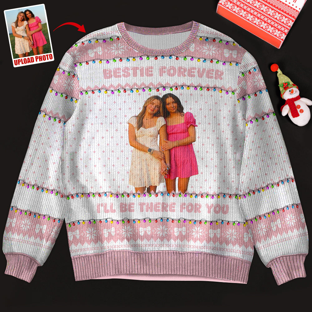 Custom Photo Gifts For Bestie Christmas Ugly Sweater 01PGDT301024-Homacus