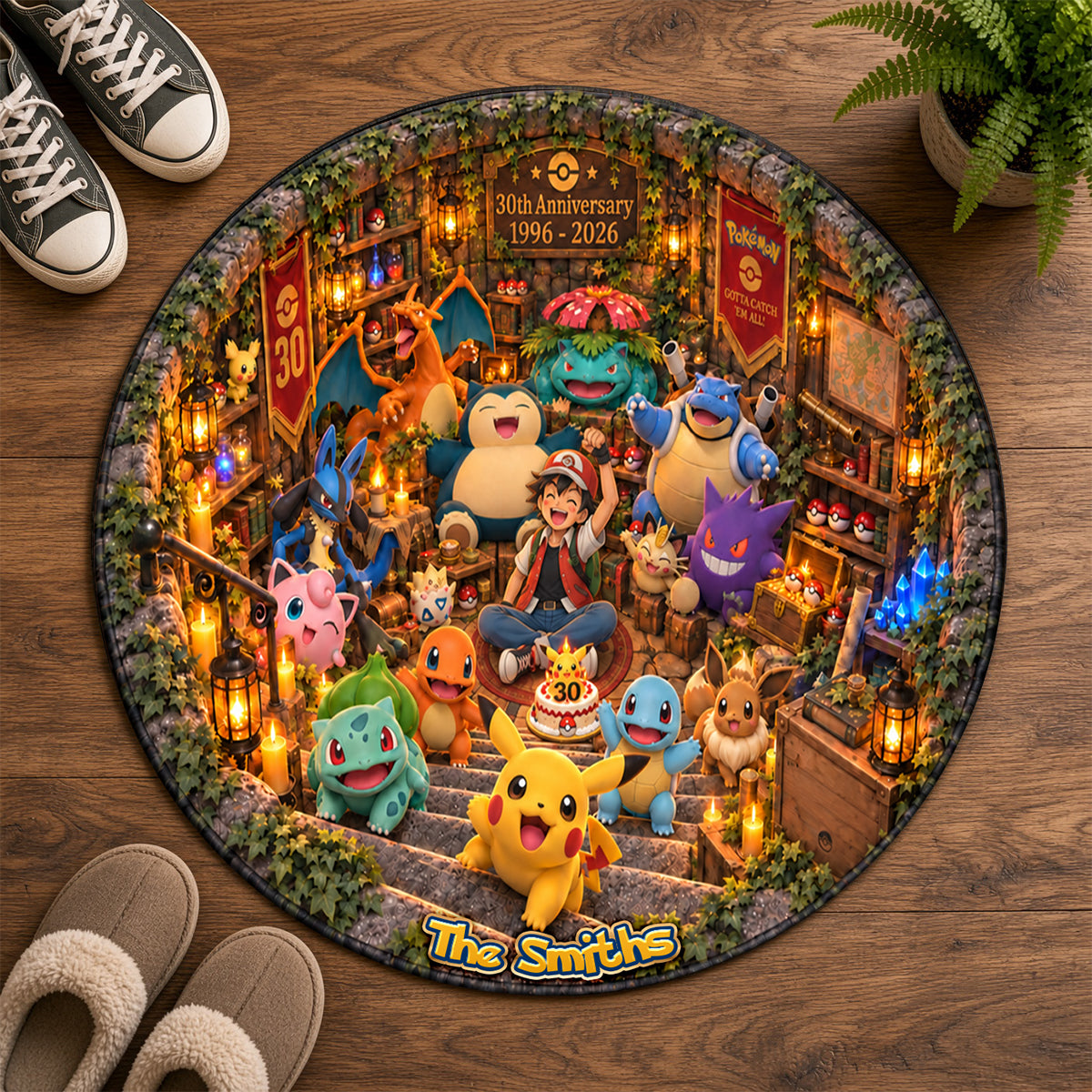 30 Years Of Adventure Round Mat - Personalized Gifts For Family 01nadh230926