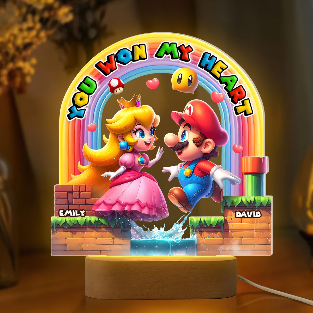 Cute Game Couple Led Light - Personalized Gifts For Couple 03hupu150425-Homacus