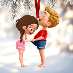 Funny Couple Ornament - Personalized Gifts For Couple 01qhqn181025-Homacus