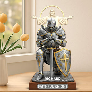 Christian Faithful Knight Acrylic Plaque – Personalized Christmas Gifts for Christian 04huqn290725-Homacus