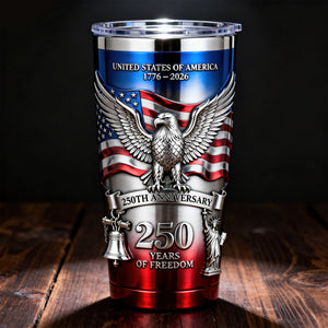Proud Anniversary Tumbler - Personalized Gift For Patriot 02QHQN120226-Homacus