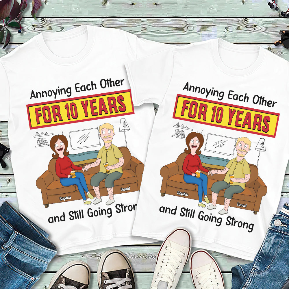Personalized Gifts For Couple Shirt Annoying Each Other 03OHDT050325PA-Homacus
